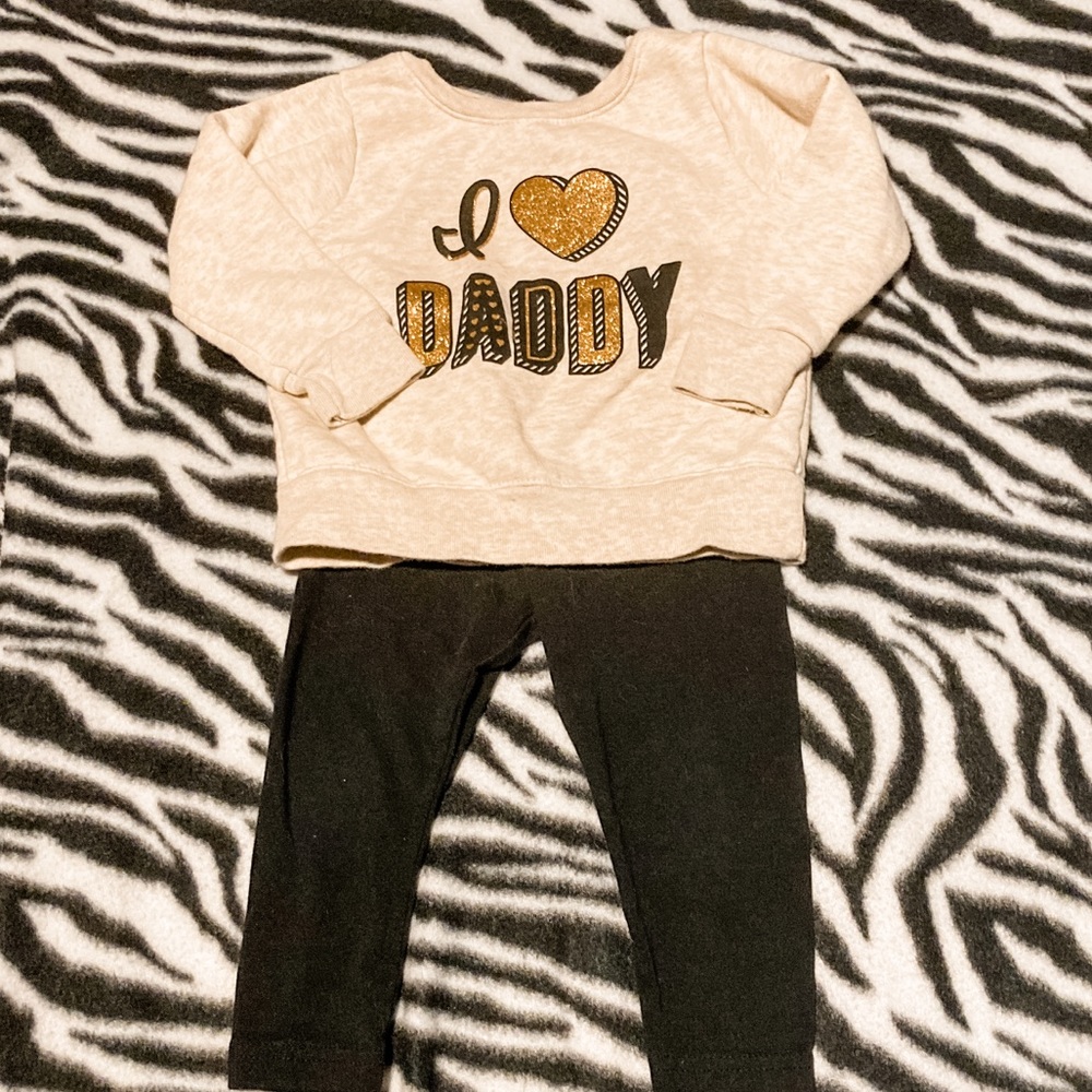 🌸 3 for $12! “I love daddy” sweatshirt set
